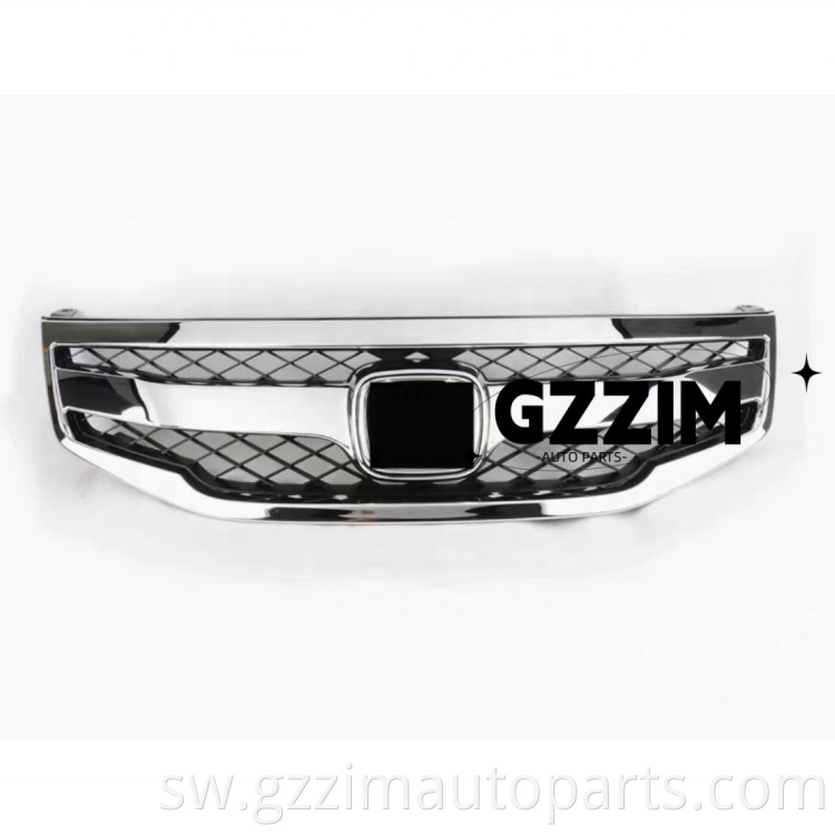 Sehemu za gari gari grille abs plastiki chromed mbele grille kwa Honda Accord 2011 2012 2013 Michezo ya Amerika/Mashariki ya Kati OE